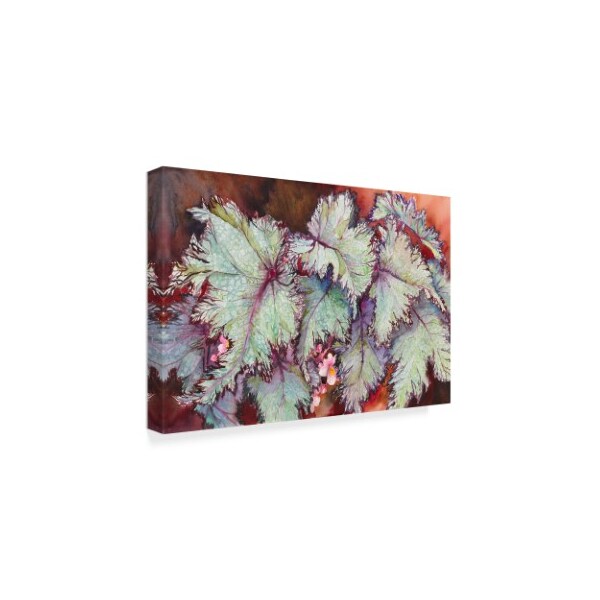 Joanne Porter 'Begonia Leaves' Canvas Art,12x19
